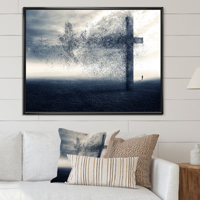 Christian Grassy Field - œuvre d'art traditionnelle sur toile