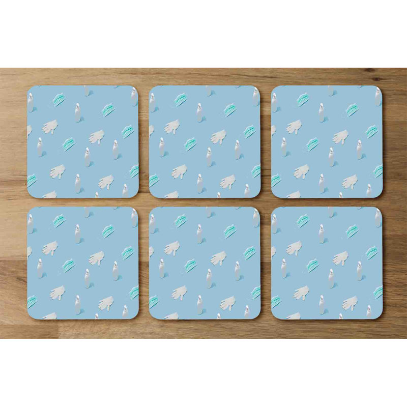 Maranda Square 6 Piece Coaster Set