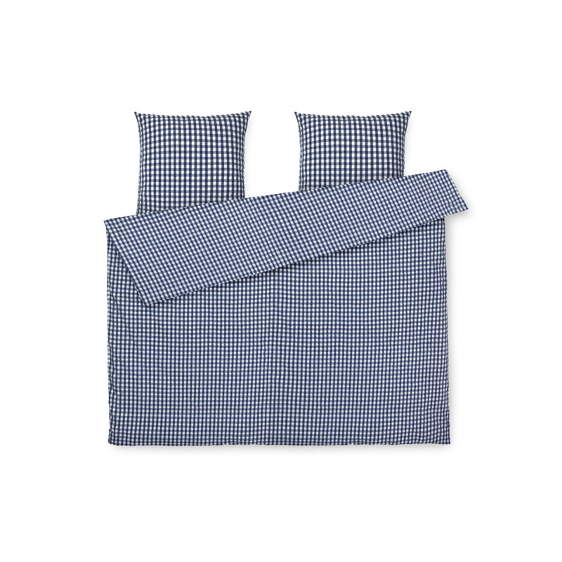 Baek And Bolge Duvet Cover, Blue/White, Queen Duvet Cover + 2 Standard Pillowcases
