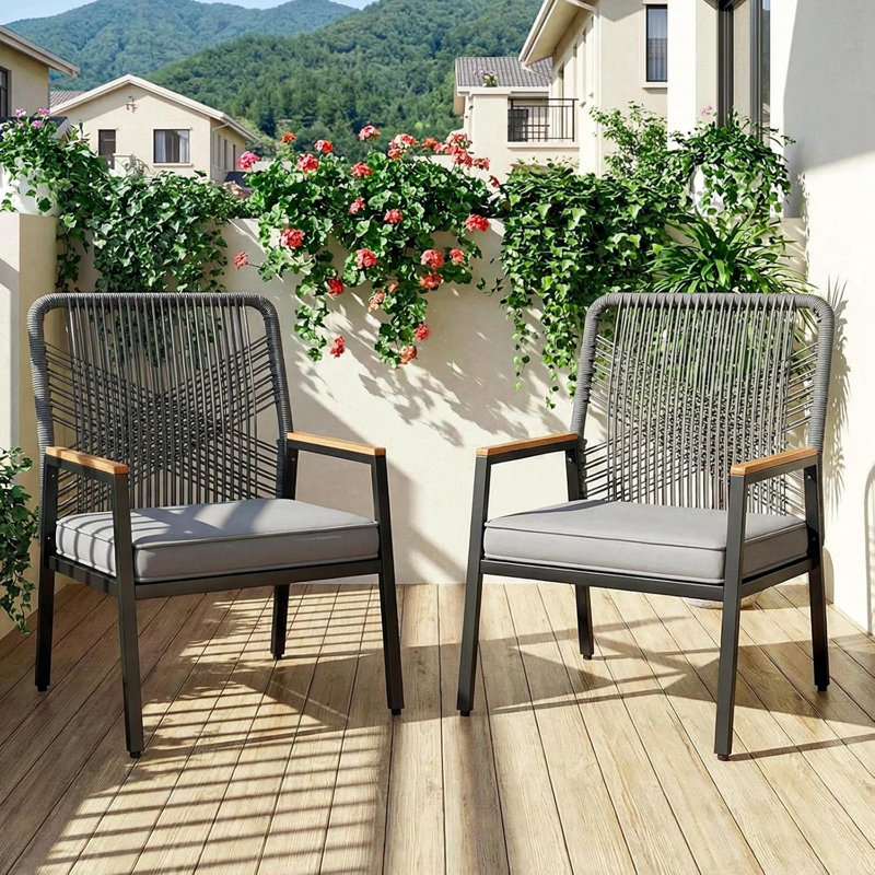 Outdoor Lounge Chair, Grey, Grey
