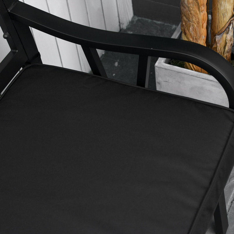 Outdoor Garden Seat Cushion, Black