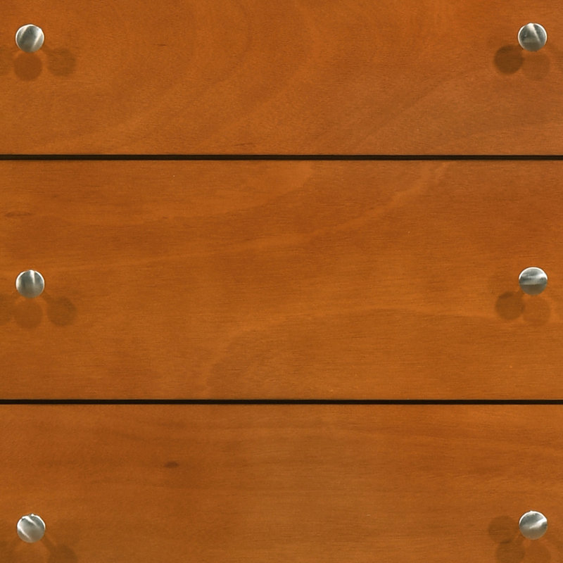 Commode de rangement pour commode 5 tiroirs Blossom, Orange