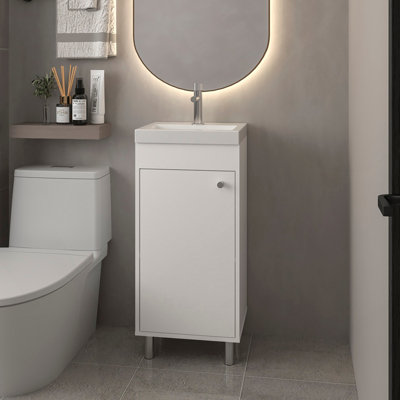 Lavabo de salle de bain Waterford, blanc