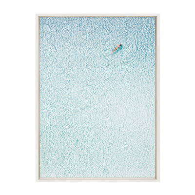 «Woman Floating» par Amy Peterson, reproduction d'art sur toile encadrée