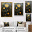 Golden Moon Art Nouveau Collage - décoration murale géométrique-106084545-106084552