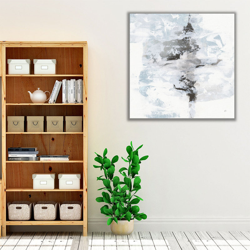 «Layered Th pensant I with Blue», reproduction d'art sur toile, H 40 po x l 40 po