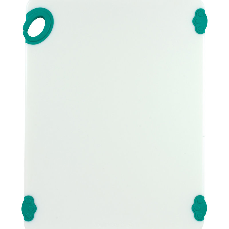 Planche à découper antidérapante avec crochet Winco, 12 po x 18 po, brun, L 15 po x L 20 po, Vert