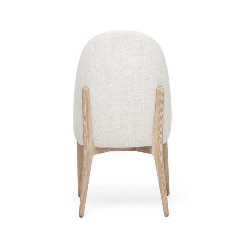 Oakley Upholstered Dining Chair, Whitewash