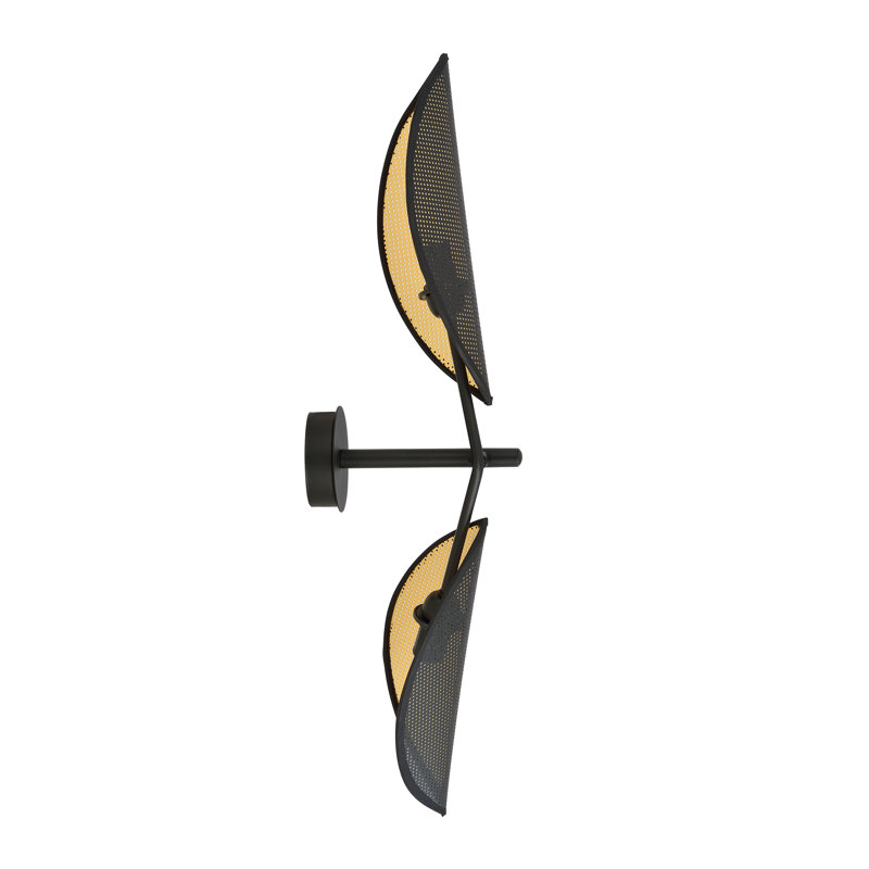 Steel Up & Downlight, Black/Gold