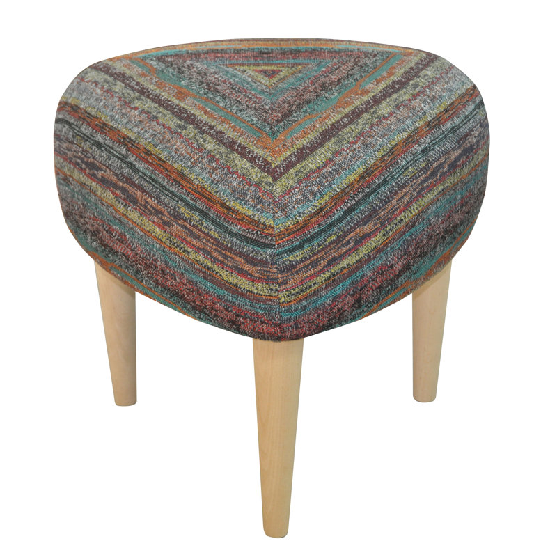 Solid + Manufactured Wood Accent Stool