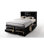 Full Bed Storage In Black, Model - 8 Drawers, No Box Spring, Wood Combining Method And Process Black Build