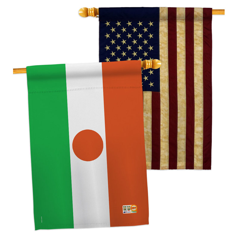 Double Sided 40'' H x 28'' W Polyester House Flag