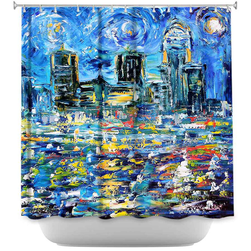 Rideau de douche simple starry night