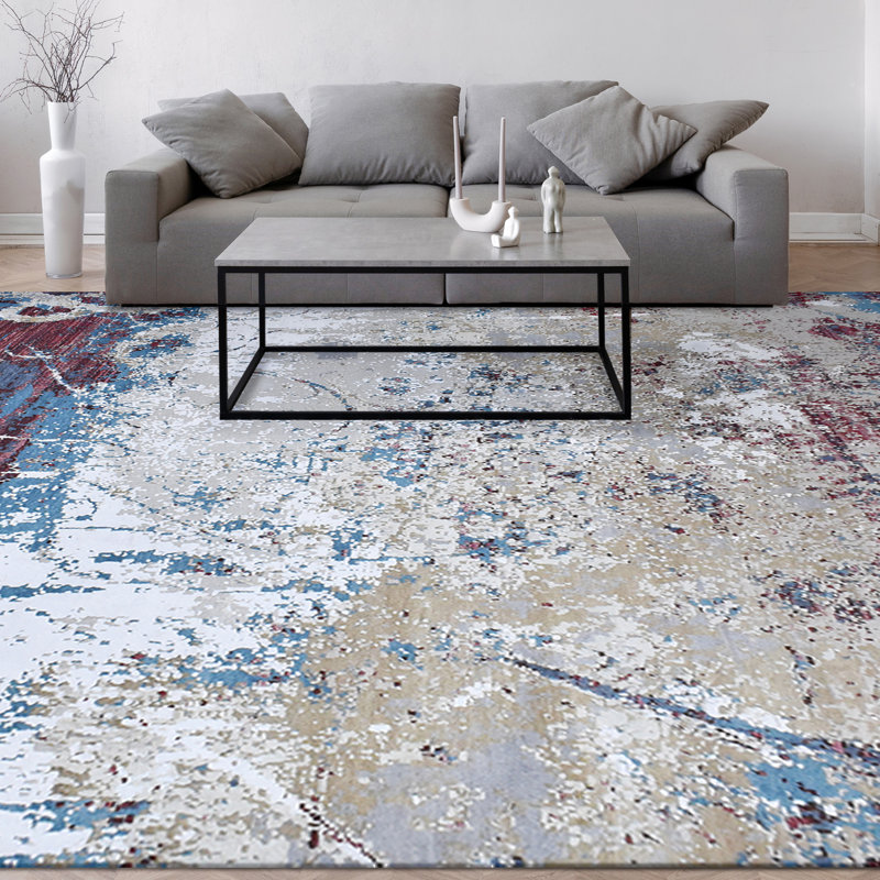 Abstract Area Rug, Rectangle 9' x 12'