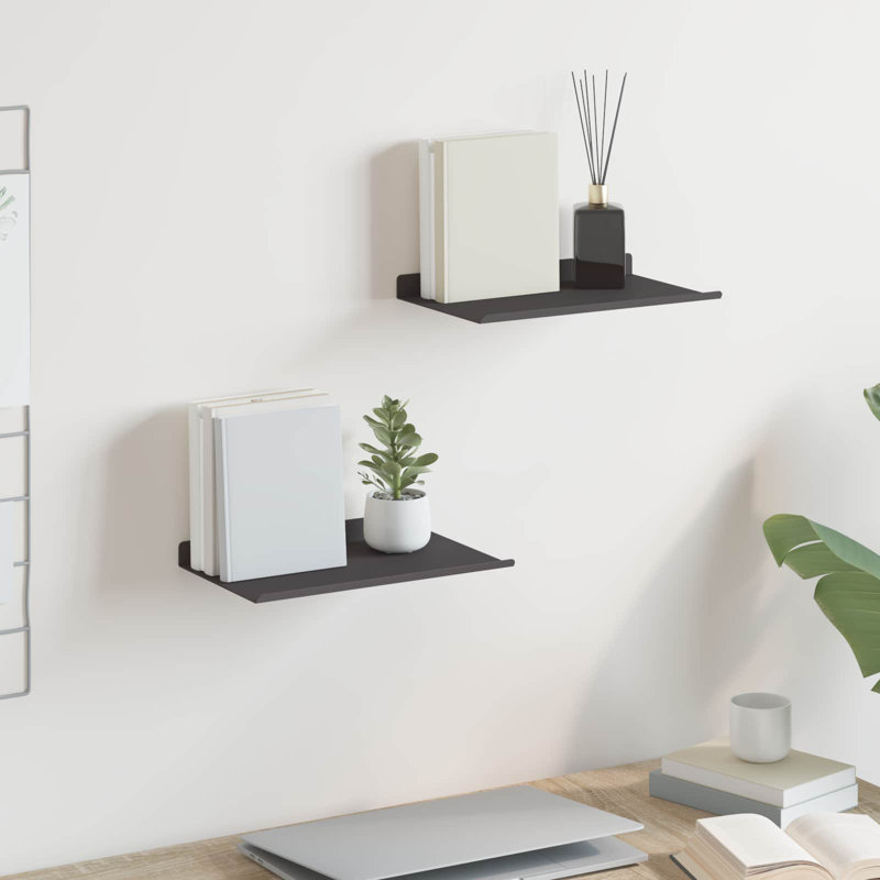 Steel Floating Shelf, Black