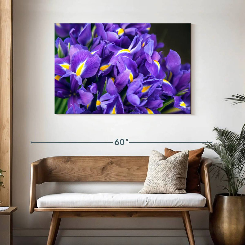 Harnek Violet Irises, 30" H x 45" W