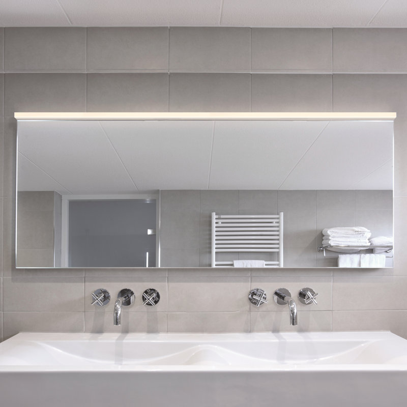 Barre d'éclairage de salle de bain à DEL 1 lumière Stix Plus, Aluminium satiné brillant