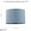 20 cm H Drum Lamp Shade ( Screw On )-1882646943