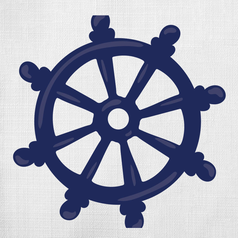 Nautical Sea Life_374 - Coussin décoratif inclus, H 20 po x l 20 po