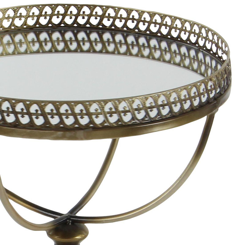 Table d'appoint en laiton Feliz