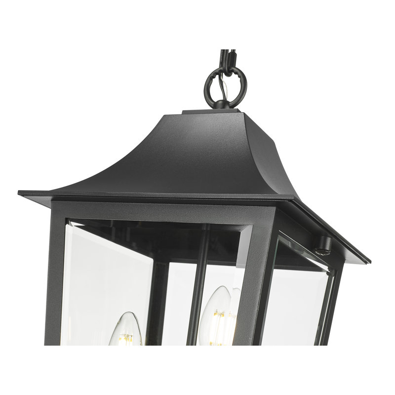 Plafonnier d'extérieur 3 lumières noir Ouen, H 83 po x l 10 po x P 10 po