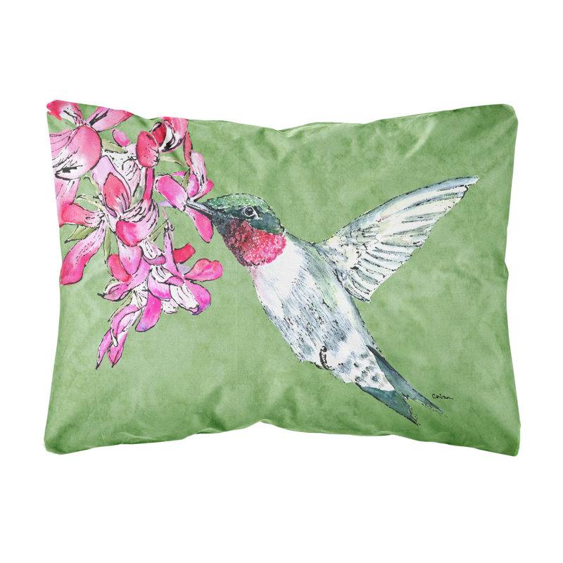 Coussin décoratif intérieur/extérieur hummingbird