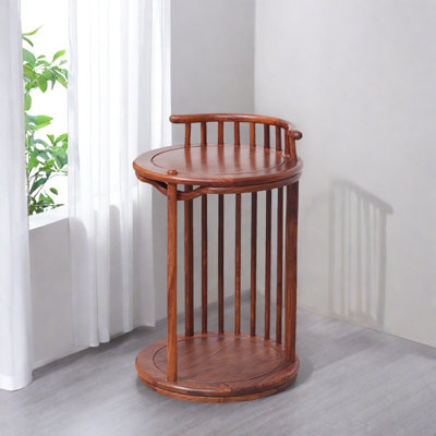 Rangement circulaire en bois de rose