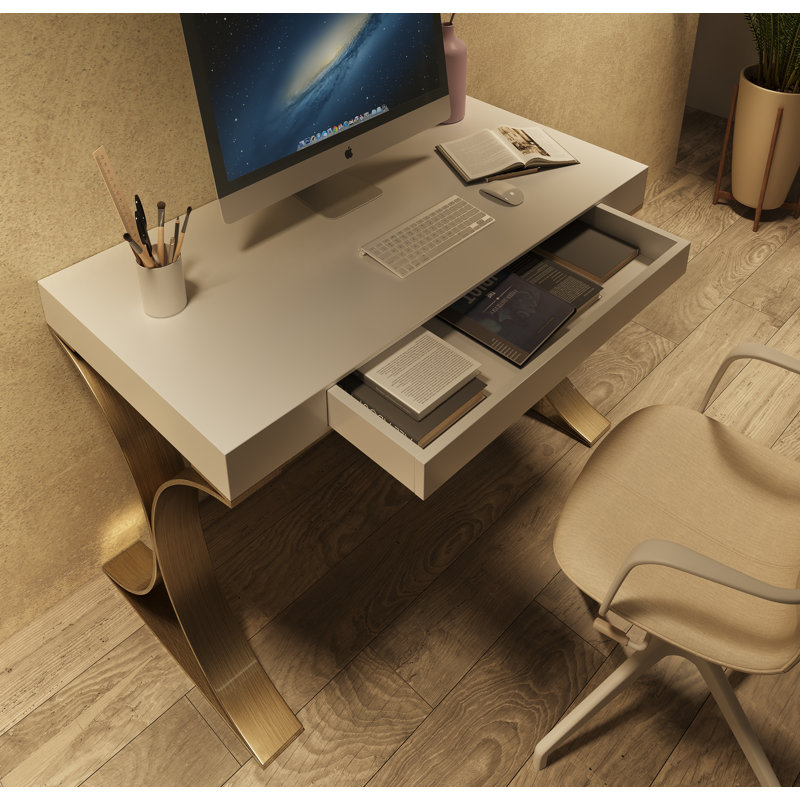 Metal Base Writing Desk