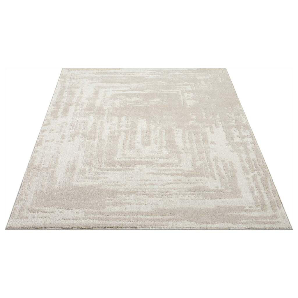 Teppich Flair 171 Kurzflor Wohnzimmer - Grau - Meliert, Modern - 3D-Effekt Yelverton