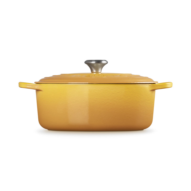 Le Creuset Signature Cast Iron Oval Casserole, 27cm / 4.1L, Sea Salt