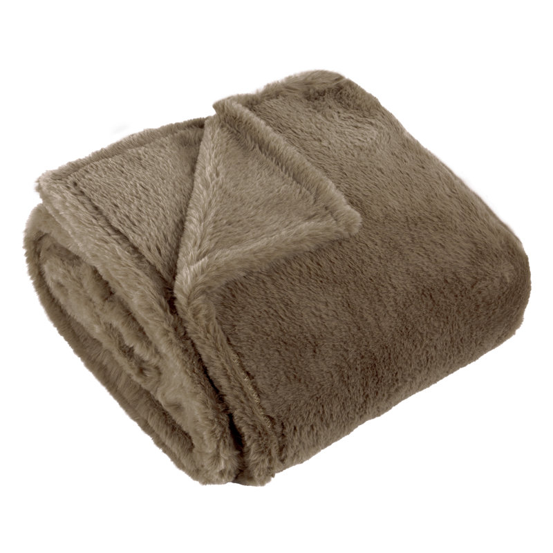 furn Kallu Throw, Brown, 180cm W x 130cm D