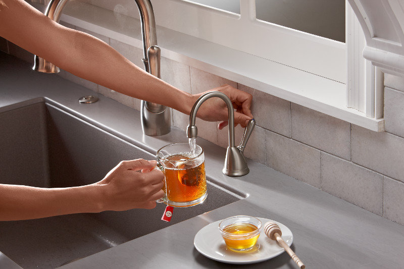 Hot & Cold Water Dispenser, Satin Nickel