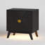 2-Drawer Bedside Table With Built-In Outlets And Human Sensor Light-1902877274