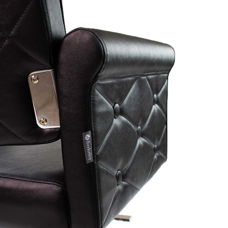 Raelynn Faux Leather Massage Chair, Black Faux Leather