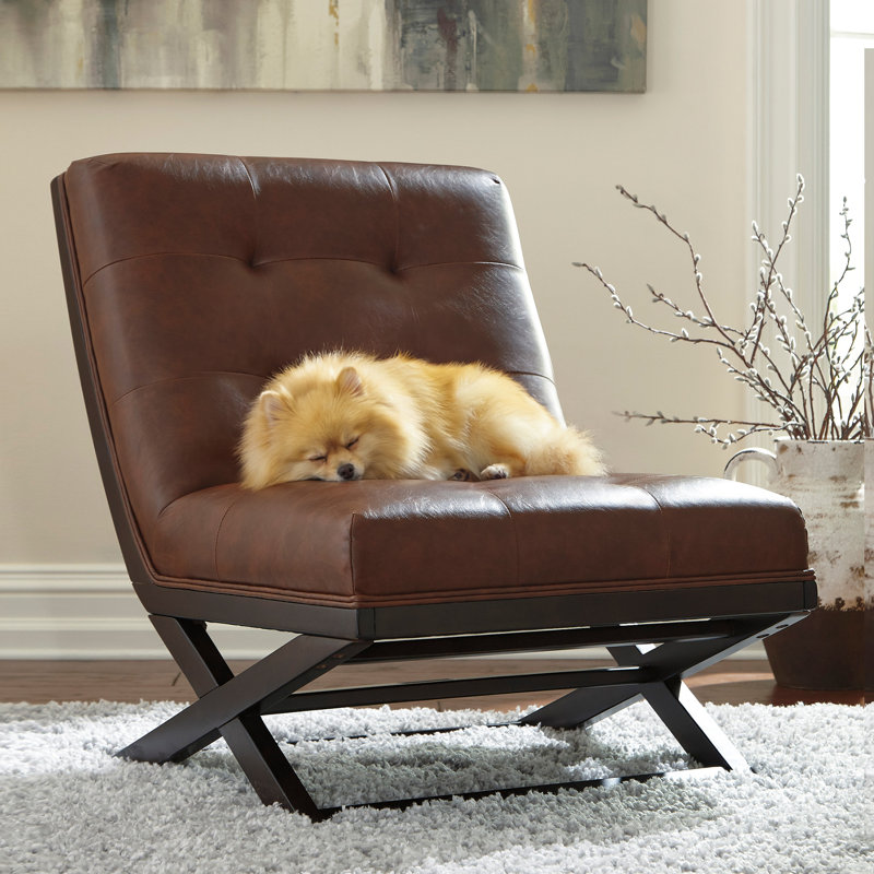 Chaise d'appoint 71,12 cm de large Julia, Brun