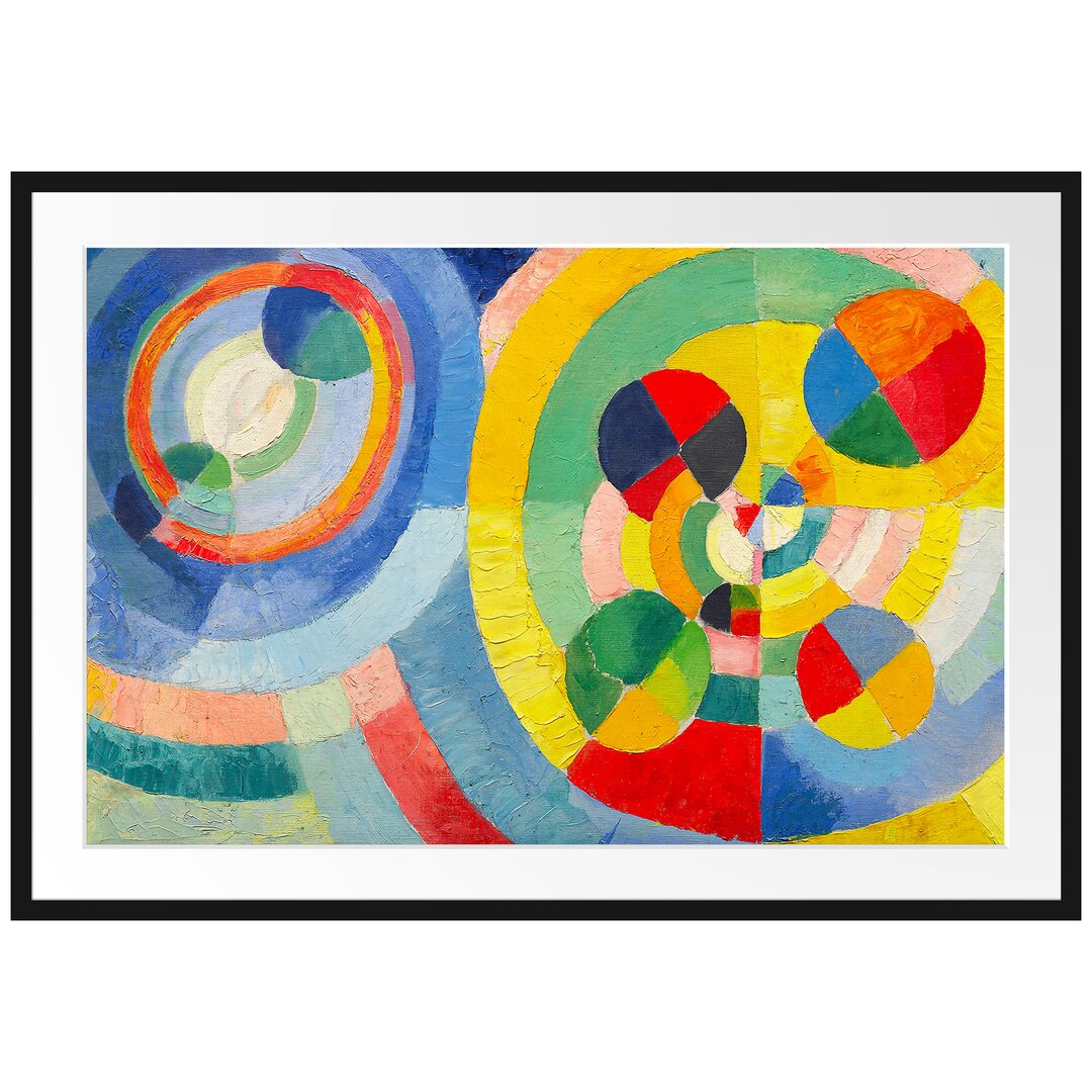 Robert Delaunay - Zirkuläre Formen - Im Bilderrahmen Mit Galerie-Passepartout