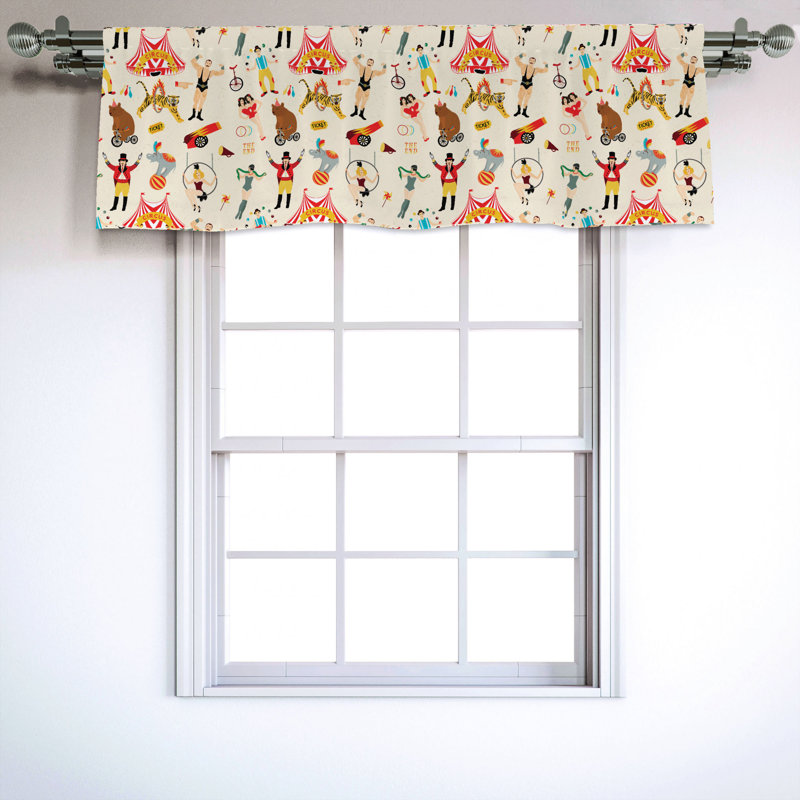 Sateen Ruffled Window Valance