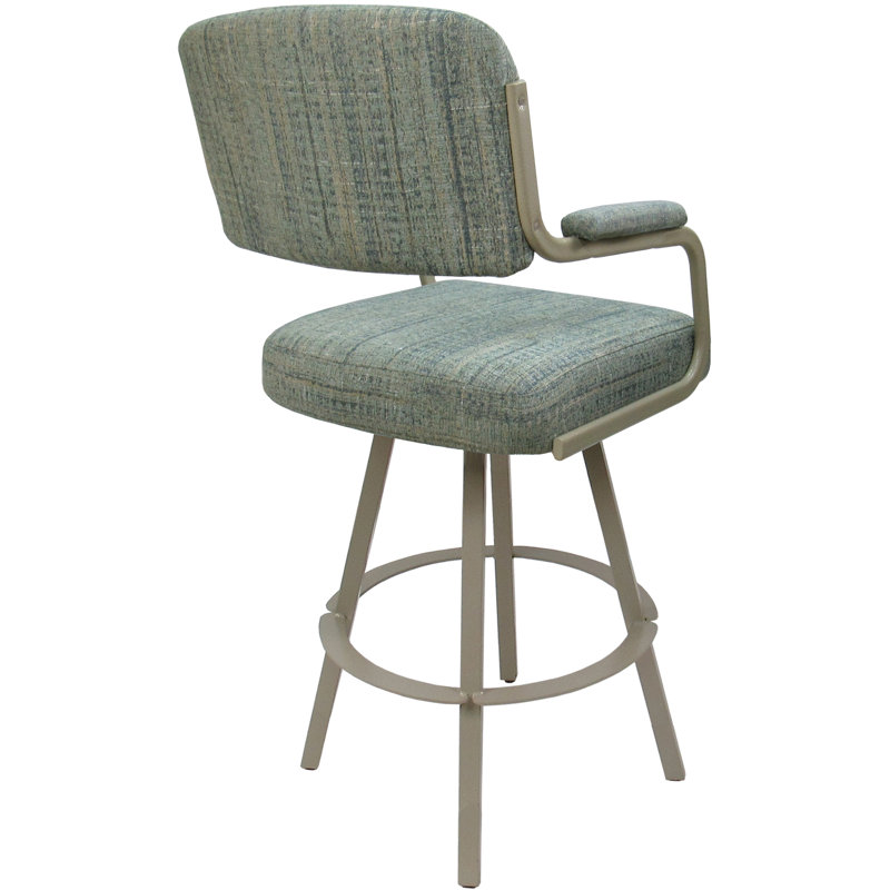 Katenia Watusi aquatinte, Mélange de polyester bleu / cadre beige