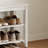Solid Wood 2-Tier Shoe Bench, Durable Entryway Storage Rack with Seat-1885648470-1885648464