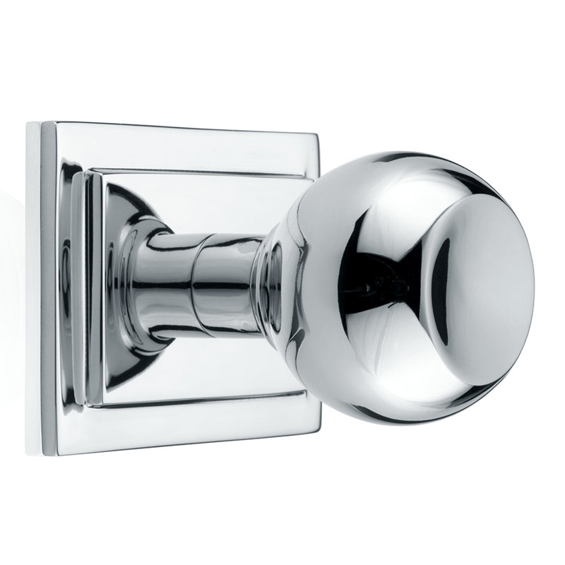 Poignée ronde Balley de 1,26 po de diamètre, Chrome brillant