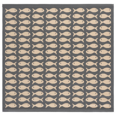 Annika Gray/Beige Indoor/Outdoor Area Rug