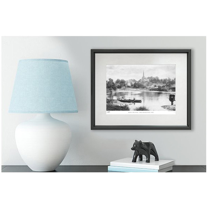 Ross-on-Wye, River Wye 1901 by Francis Frith - Single Picture Frame Print, 28cm H x 36cm W x 2.3cm D