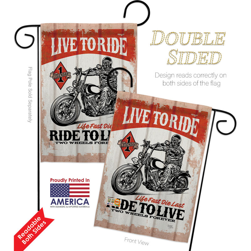 Double Sided 18.5'' H x 13'' W Polyester Garden Flag