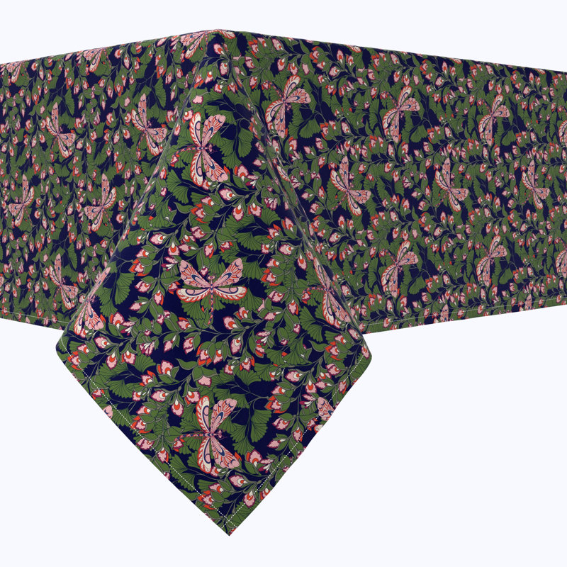 Rectangular Tablecloth, 100% Cotton, Floral 33, 84" x 52"