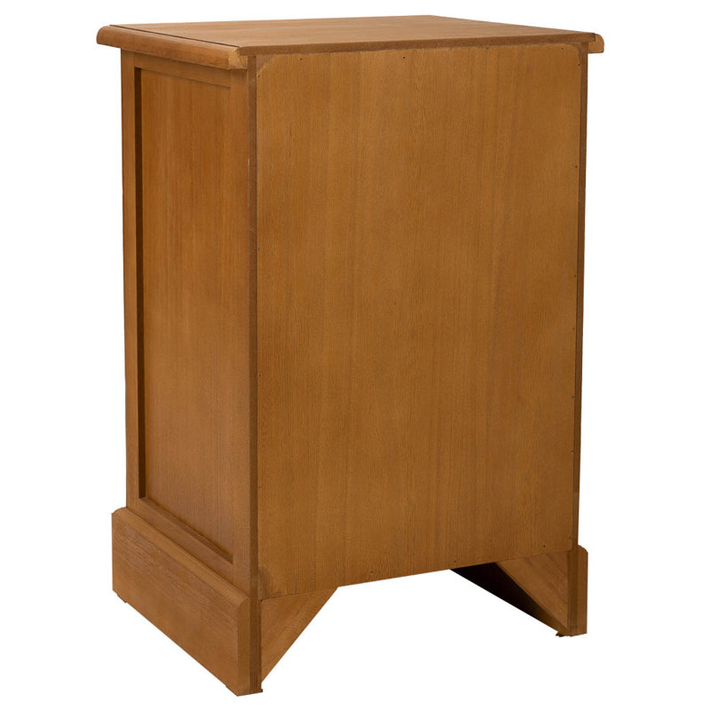 Zabarskaya 41.5cm W Solid Wood Bedside Table