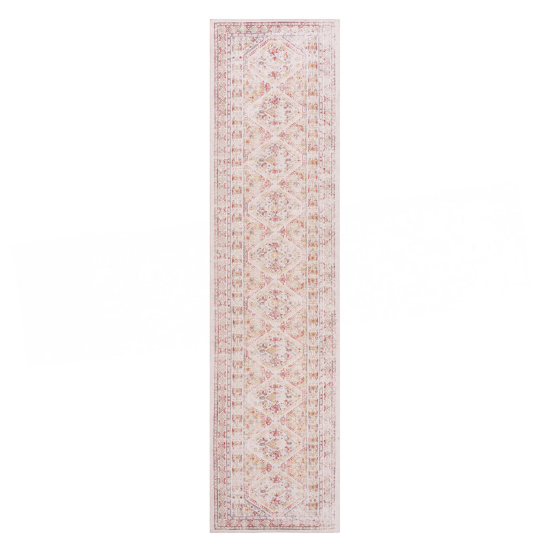 2'6''X10' Beige Runner, Washable Rug, Low-Pile, Non-Slip, Non-Shedding, Foldable, Kid & Pet Friendly - Area Rugs For Living Room, Bedroom, Kitchen, Dining Room Rug
