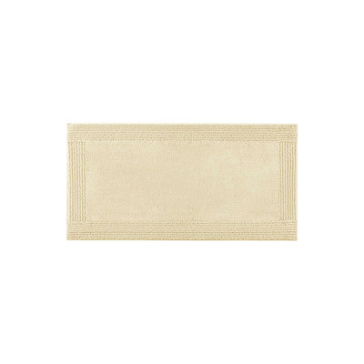 100% Cotton 24X44" 3000 Gsm Reversible Natural Heavyweight Bath Rug With Machine Washable And - Features, Medium Pile 0.5 Rug, Soft Body, , 0.5",