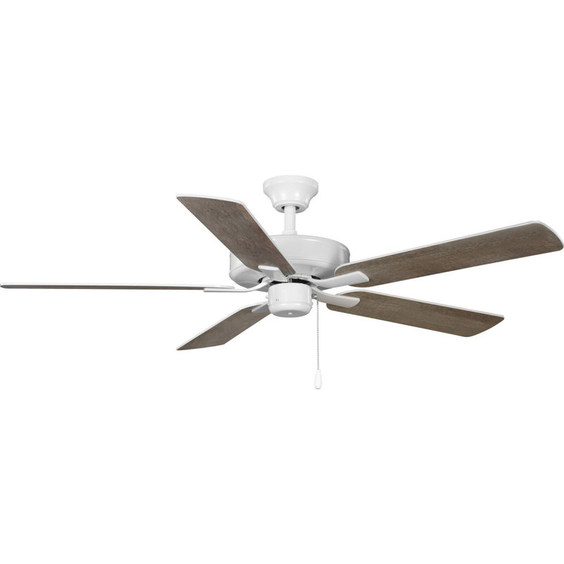 52'' White Modern Ceiling Fan with Reversible Blades