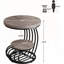 Table de canapé 2 niveaux, table d'appoint ronde, table de bout