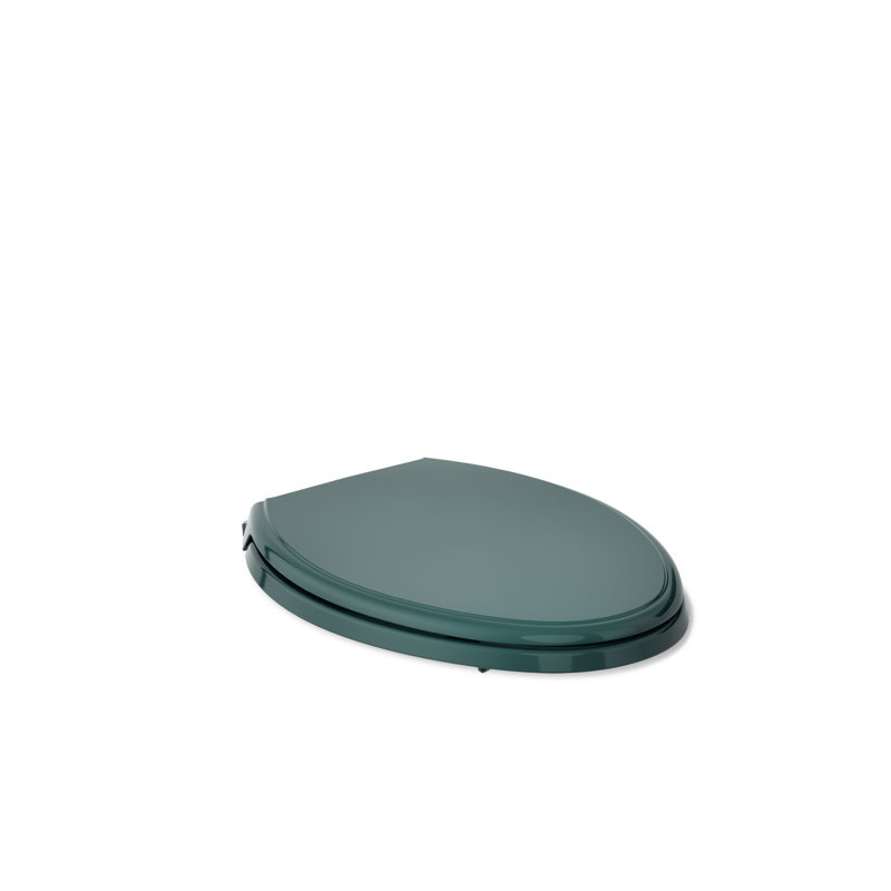 Glenbury Elongated Toilet Seat, Ready Latch, Teal